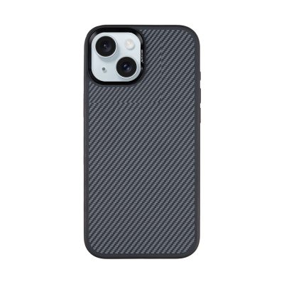 Rixus Mag Carbon With MagSafe For iPhone 14 Titanium Black