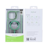 Rixus Classic 03 Case With MagSafe For iPhone 15 Light Green - Image 5