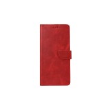 Rixus Bookcase For iPhone 15 Dark Red
