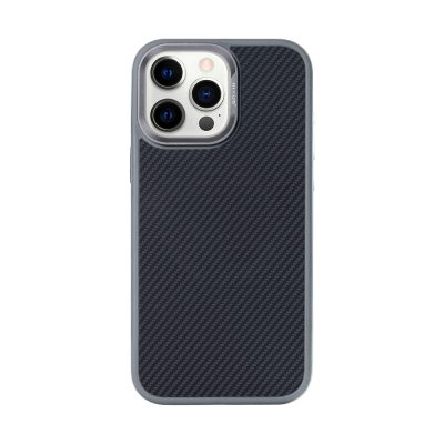Rixus Mag Carbon With MagSafe For iPhone 14 Pro Max Titanium Grey