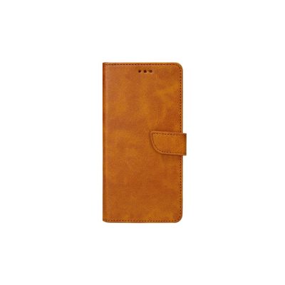 Rixus Bookcase For iPhone 14 Pro Max Light Brown