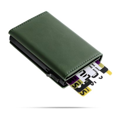 CM Luxe RFID Pop Up Mini Wallet Case - Groen