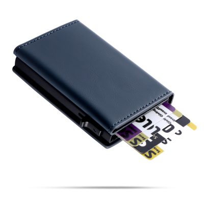 CM Luxe RFID Pop Up Mini Wallet Case - Blauw