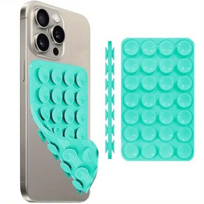 Double Sided Hands Free Silicone Suction Phone Case Mount - Groen