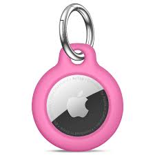Apple Airtag Keychain Holder Case - Roze
