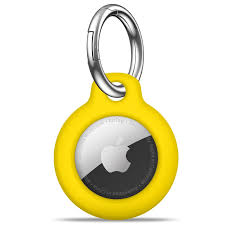 Apple Airtag Keychain Holder Case - Geel