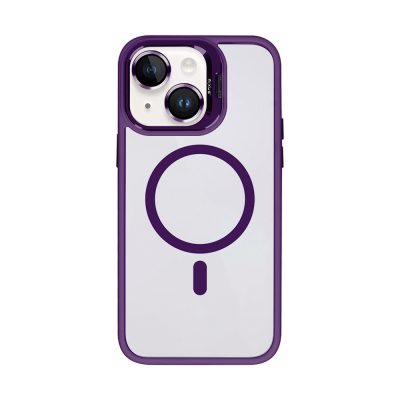 Rixus Classic 03 Case With MagSafe For iPhone 14 Plus Deep Purple