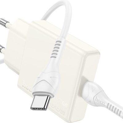 Hoco N44 - PD30 Watt Ultra Thin Fast Charger - Wit