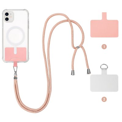 CaseMania 6mm Shiny Glitter Universal Koord - Rosegoud