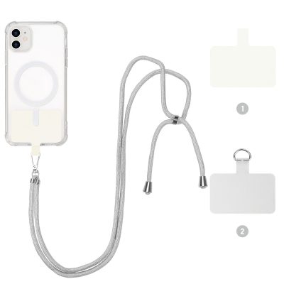 CaseMania 6mm Shiny Glitter Universal Koord - Zilver