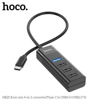 Hoco HB25 - Type-C To USB Converter ( 1x 3.0 USB/3x 2.0 USB)