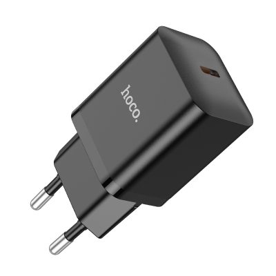 Hoco N27 PD 20W+ QC3.0 Super Fast Type C Charger - Zwart