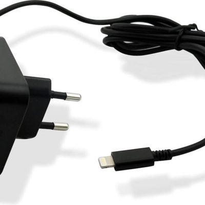 Muvit Thuislader Apple Lightning Connector - Zwart - 1 Amp - 1.2m