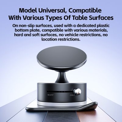 Multi-Vacuum Strong Ring Magnet Holder Car Holder - A1 - Zwart