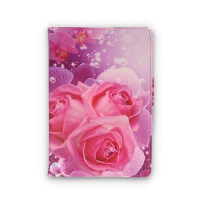 Universeel 7 Inch Draaibaar Tablet Print - Bloemen Roze