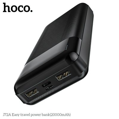 Hoco J72A - Powerbank 20.000mAh With Digitale LED Display - Zwart